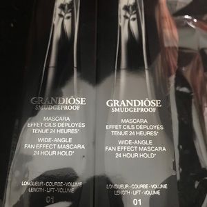 2 pack brand new sealed Lancôme Grandiose Smudgeproof mascara Noir